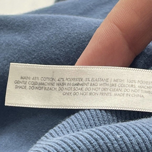 Bondi Active Womens Size 8 Full Zip Up Sweatshirt W/ Zip Pockets &‎ Mesh Accent - Picture 4 of 15